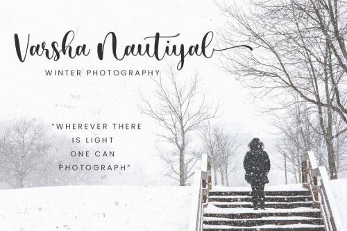 Mystical Snow Calligraphy Script Font 1