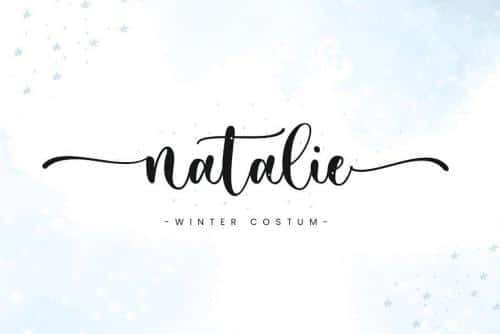 Mystical Snow Calligraphy Script Font 6