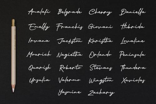 Nagietha Handwritten Signature Font 7