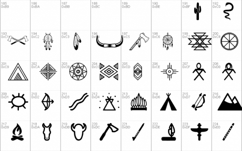 Native American Indians Font 3