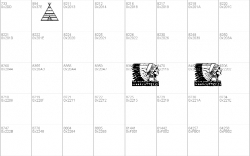 Native American Indians Font 5