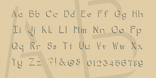 Negative Space Font 1