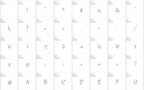 Negative Space Font 2