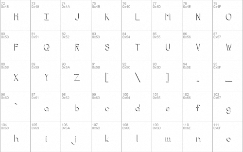 Negative Space Font 3