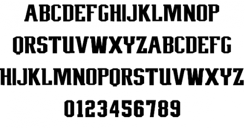 Nfl Patriots (Wilson) Font 1