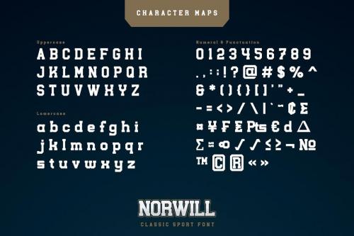 Norwill Classic Sport Display Font 8