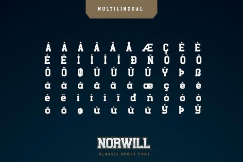 Norwill Classic Sport Display Font 9