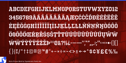 Octin Prison Font 16
