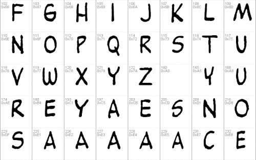 Peanuts Font 1