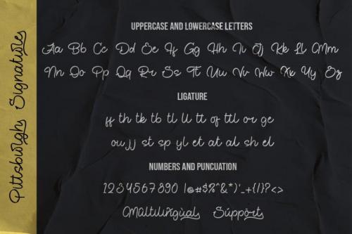 Pittsburght Signature Font 3