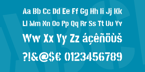 Post No Bills Colombo Font 3