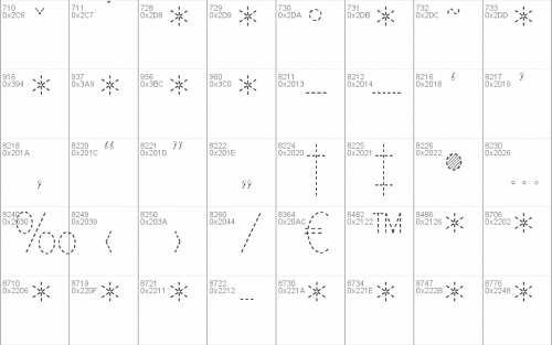 Print Dashed Font 5