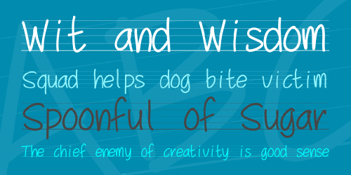 Pw School Script Font 1
