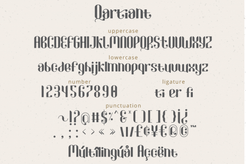 Qartiant Sans Serif Font 7