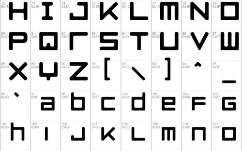 Razer Blackwidow Font 1