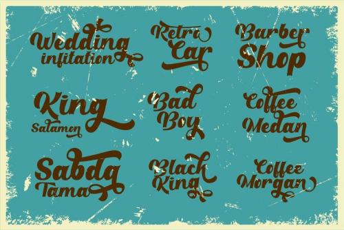 Retro Party Script Font 6