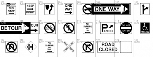 RoadSign Font 1