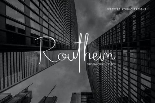 Routhem Handwritten Signature Font