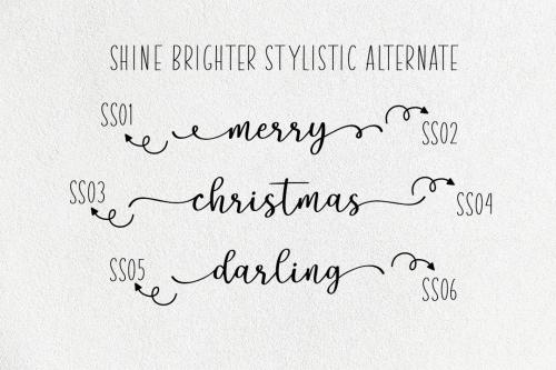 Shine Brighter Script Font Duo 5