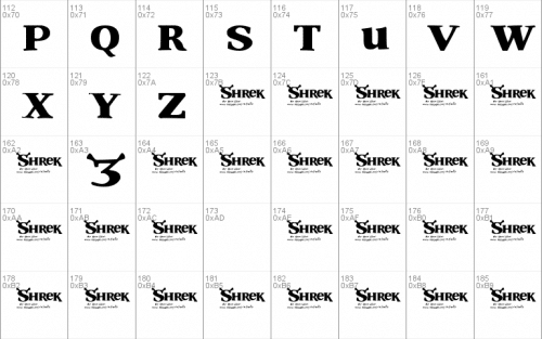 Shrek Font 2