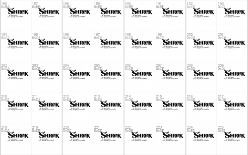 Shrek Font 3