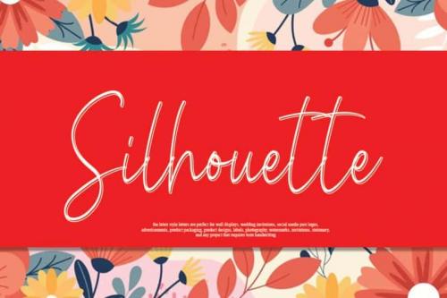 Silhouette Script Font
