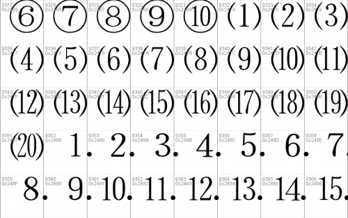 Simsun Font 11