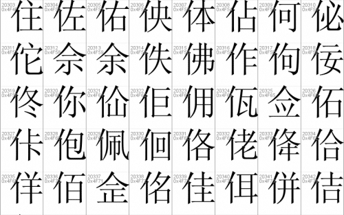 Simsun Font 31