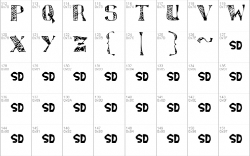 Sketchy Font 3