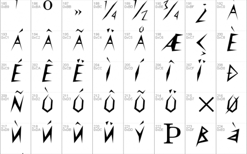 Slasher Font 3