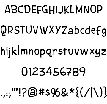 Snoopy Font 1