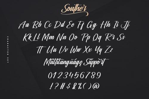 Souther Brush Script Font 4