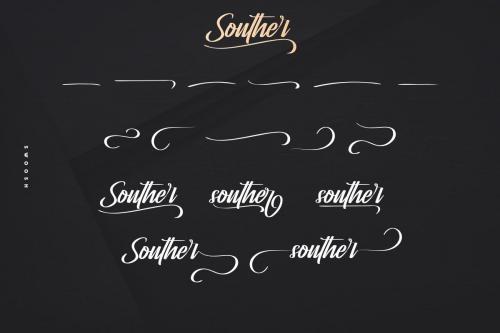 Souther Brush Script Font 8