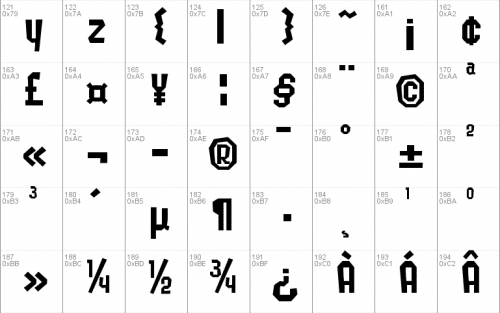 Splatfont 2 Font 4