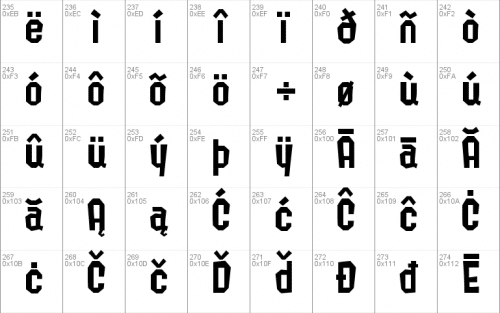Splatfont 2 Font 6