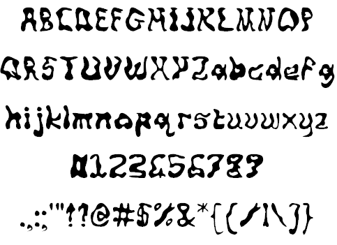 Squiggly Font