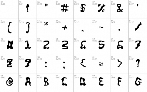 Squiggly Font 1