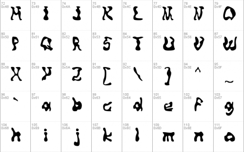 Squiggly Font 2