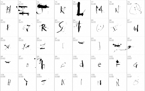 Steadmanesque Font 1