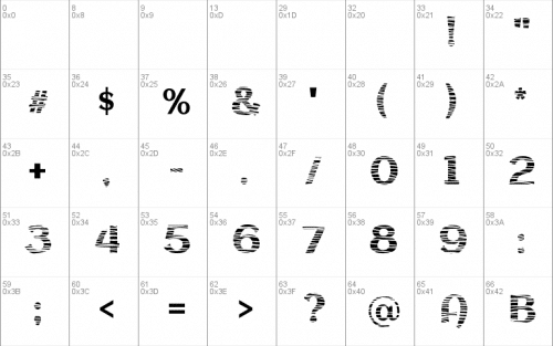 Striped Font 1