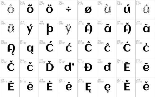 Striped Font 6