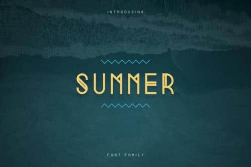 Summer Display Font Family