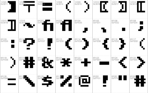 Super Mario Bros. 2 Font 15