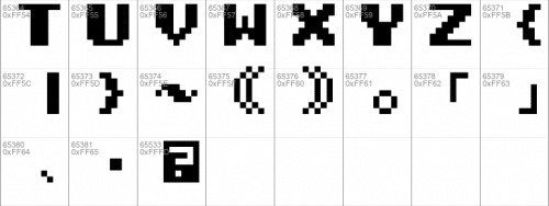 Super Mario Bros. 2 Font 18