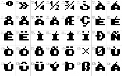 Super Mario Bros. 2 Font 3