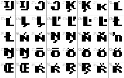 Super Mario Bros. 2 Font 6