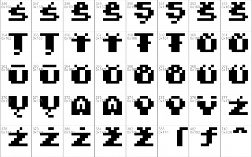 Super Mario Bros. 2 Font 7