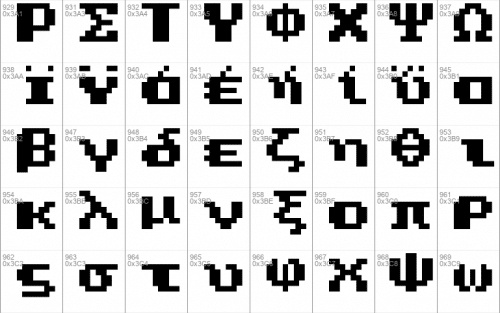 Super Mario Bros. 2 Font 9