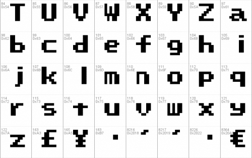 Super Mario World Text Box Font 2
