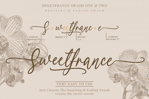 Sweetfrance Handwritten Script Font 11